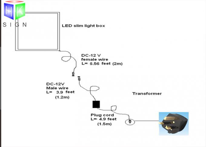 Caixa leve conduzida interna do quadro instantâneo, fechamento magnético Backlit conduzido de caixa leve