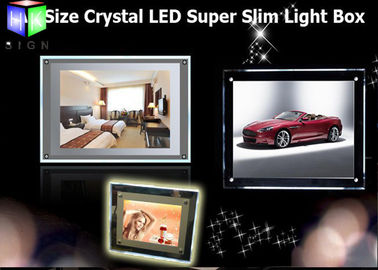 China Caixa leve de painel do diodo emissor de luz do quadro da exposição retroiluminada do diodo emissor de luz do cristal para o hotel decorativo fornecedor