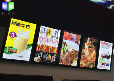 China O menu do restaurante do diodo emissor de luz de Lightbox do menu embarca o quadro da liga de alumínio do luminoso fornecedor