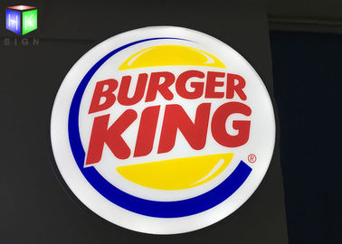 China A caixa leve exterior de Burger King assina sinais exteriores retroiluminados, redondos de Lightbox fornecedor