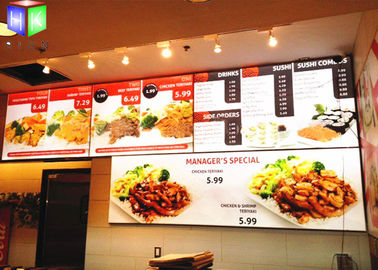 China As caixas curvadas restaurante do menu iluminaram a proteção ambiental da placa do menu fornecedor