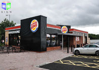 China Assoalho que está sinais iluminados exteriores para a tela de seda Burger King do negócio empresa