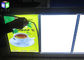 A placa do menu do diodo emissor de luz do fast food, menu magro fixado na parede da caixa A2 leve embarca o quadro de alumínio fornecedor