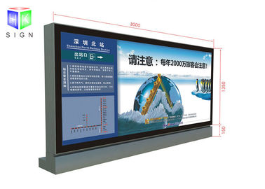 China Suportes do cartaz da janela da parede grandes, caixa leve 3000 x 1500mm do aeroporto para anunciar fábrica